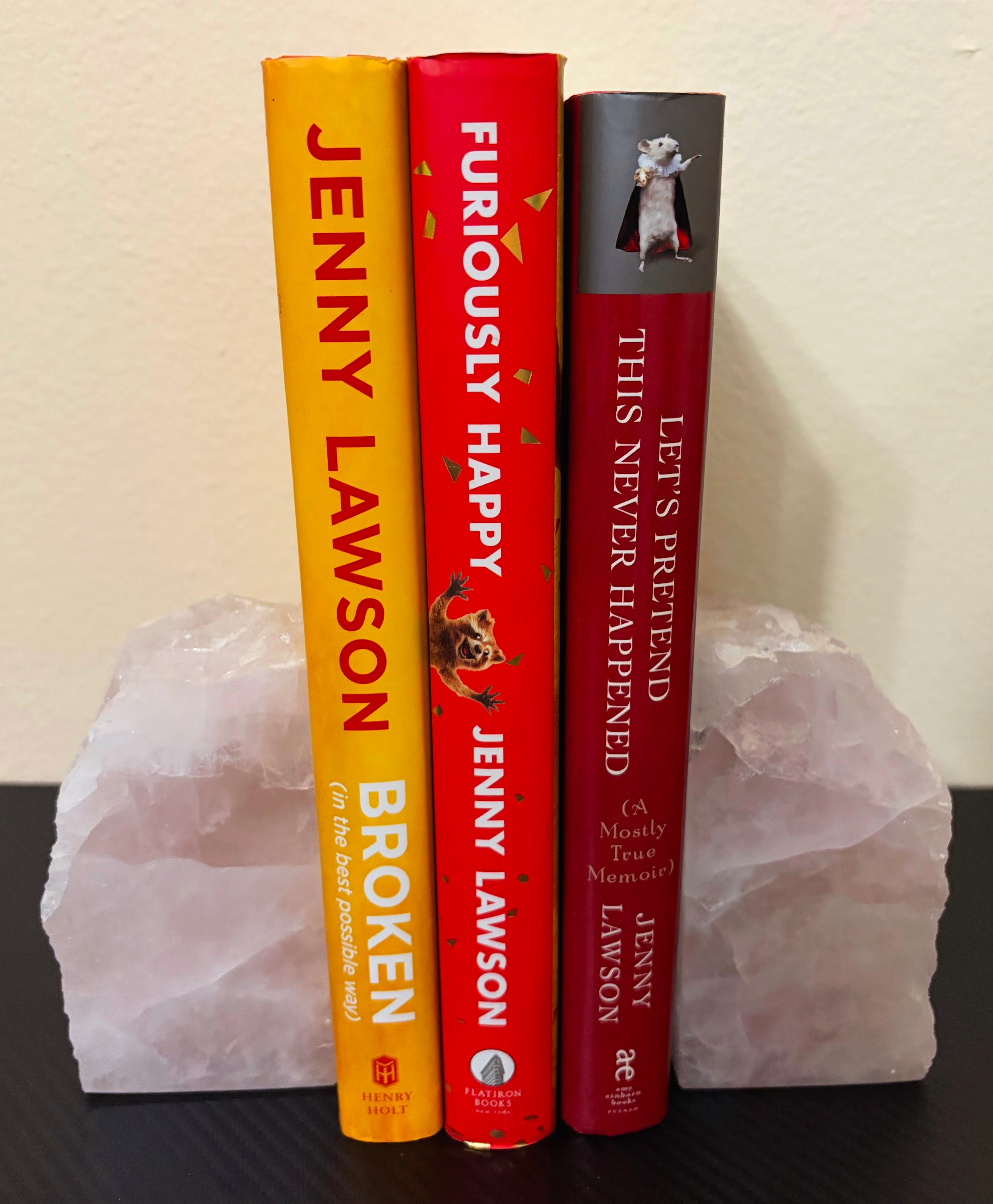 Rose Quartz Bookends