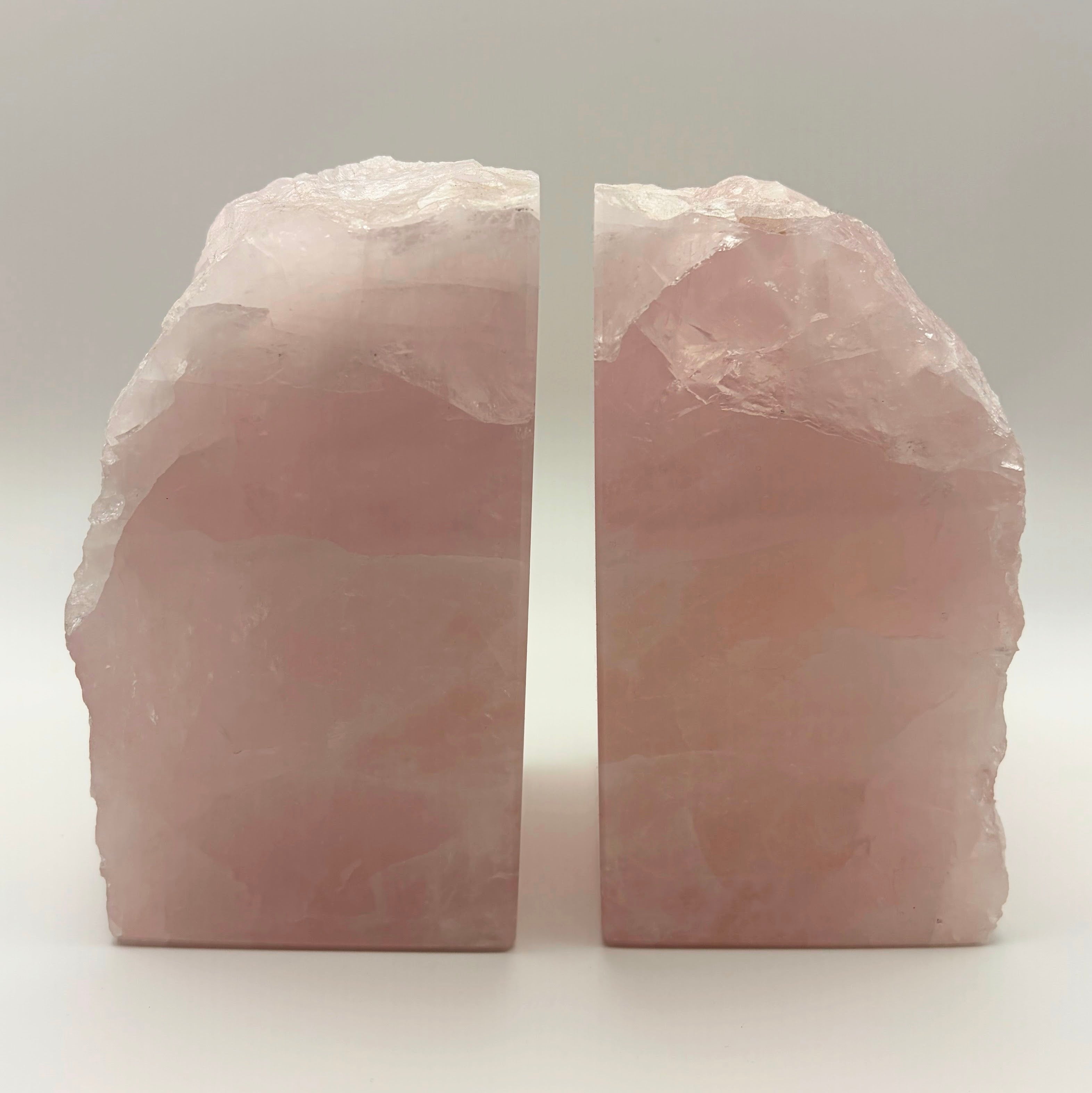 Rose Quartz Bookends