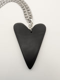 Rainbow Obsidian Heart Pendant - Josh